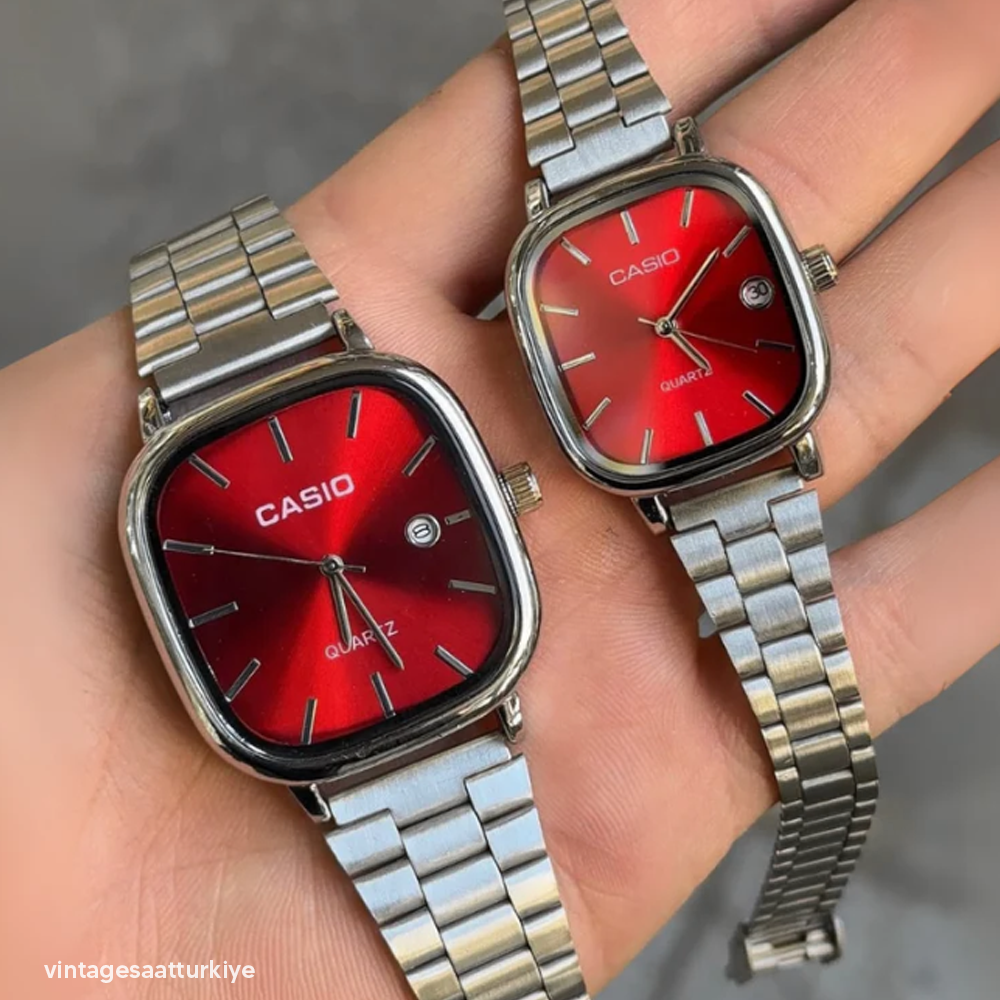 Casio Vintage Saat Kırmızı